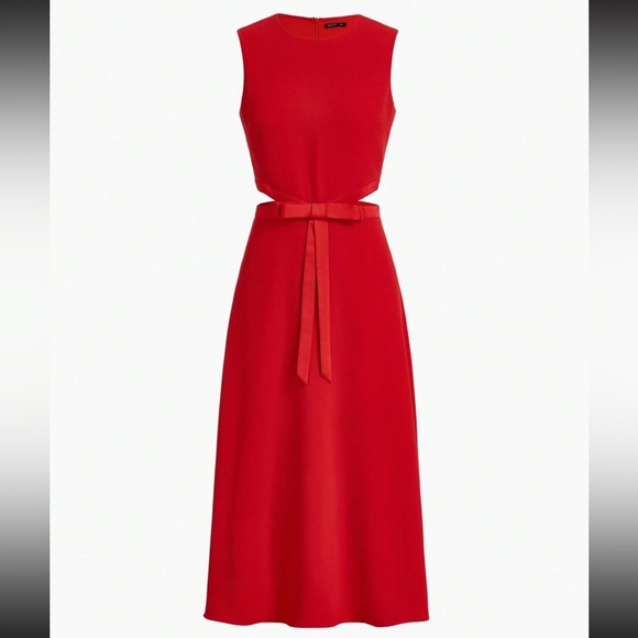 MOTF PREMIUM CUTOUT BOW DETAIL DRESS - Picture 1 of 6